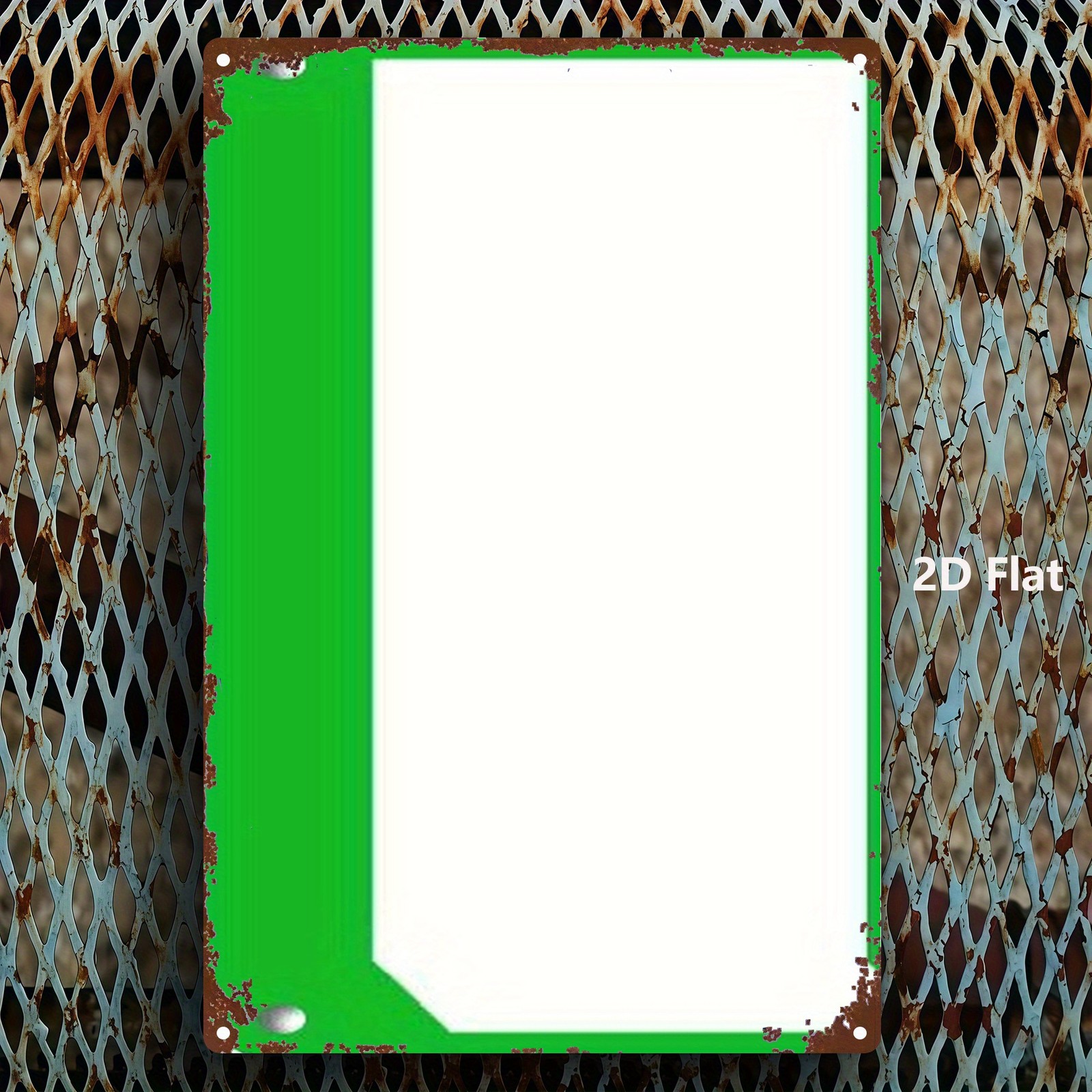 Copper Foil Sign Green Border 20.32×30.48cm