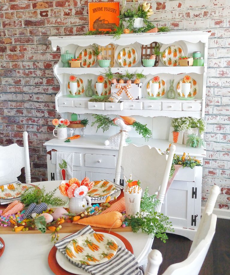 Styling a Hutch for Easter